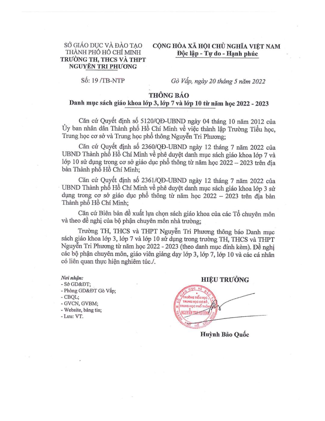 danh muc sgk lop 3 lop 7 va lop 10 tu nam hoc 2022 2023