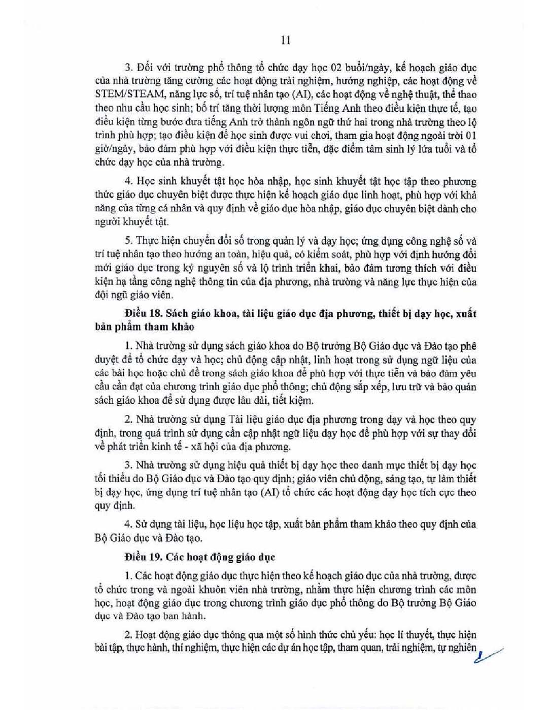 thong tu ban hanh dieu le truong 13