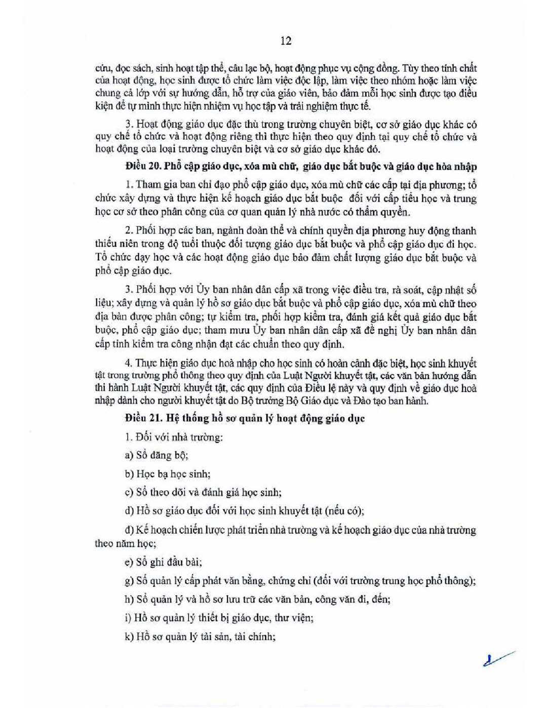 thong tu ban hanh dieu le truong 14