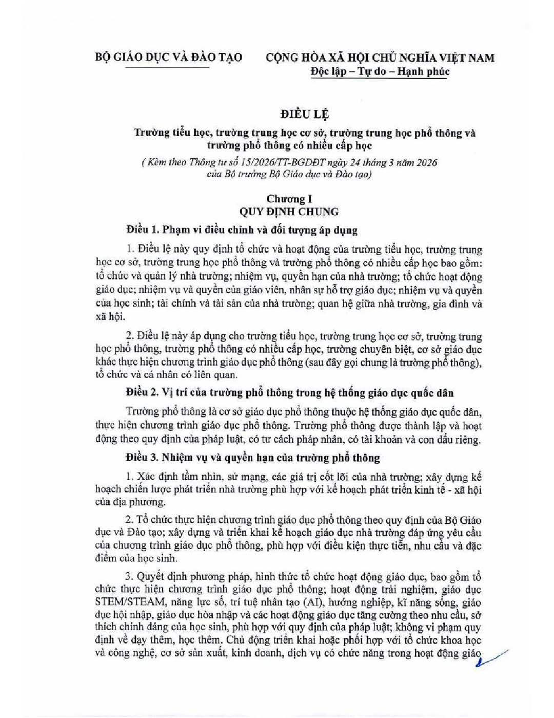 thong tu ban hanh dieu le truong 3