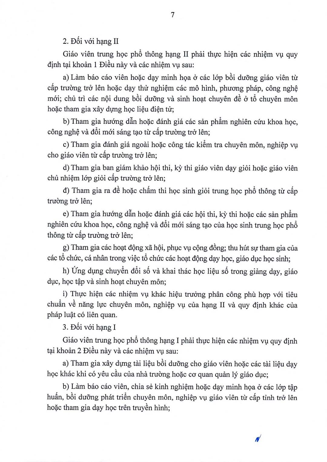 thong tu quy dinh chuan nghe nghiep giao vien co so 7