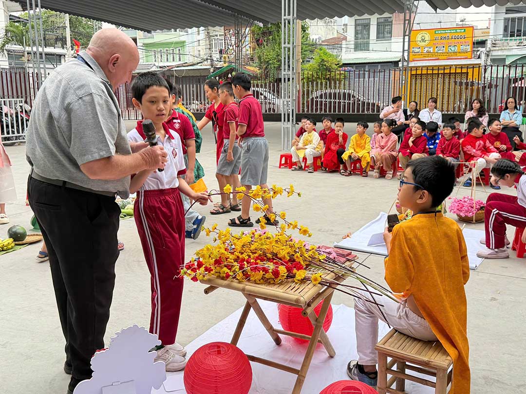 cho xuan trong gio hoc tieng anh 7