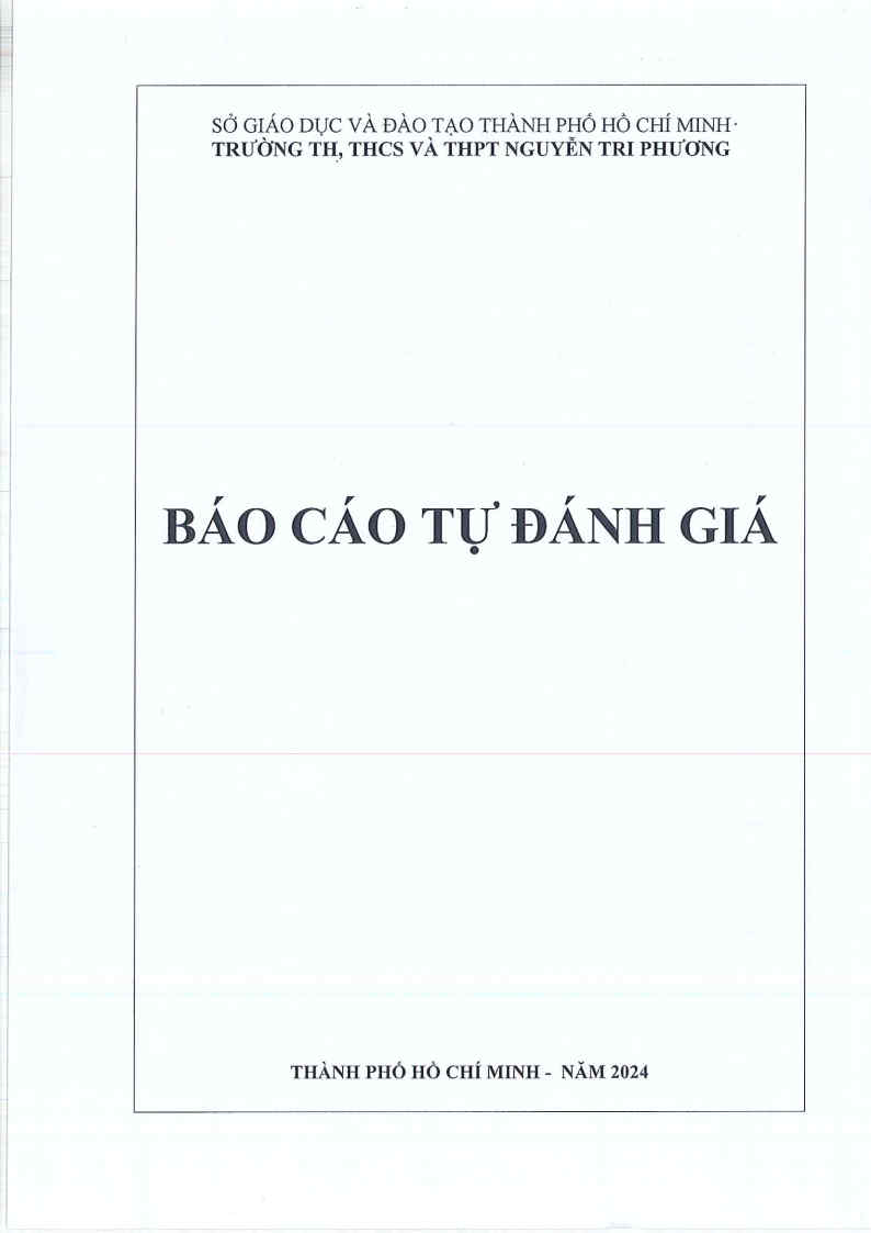 bao cao tu danh gia giao duc truong th thcs va thpt nguyen tri phuong nam 2024 1