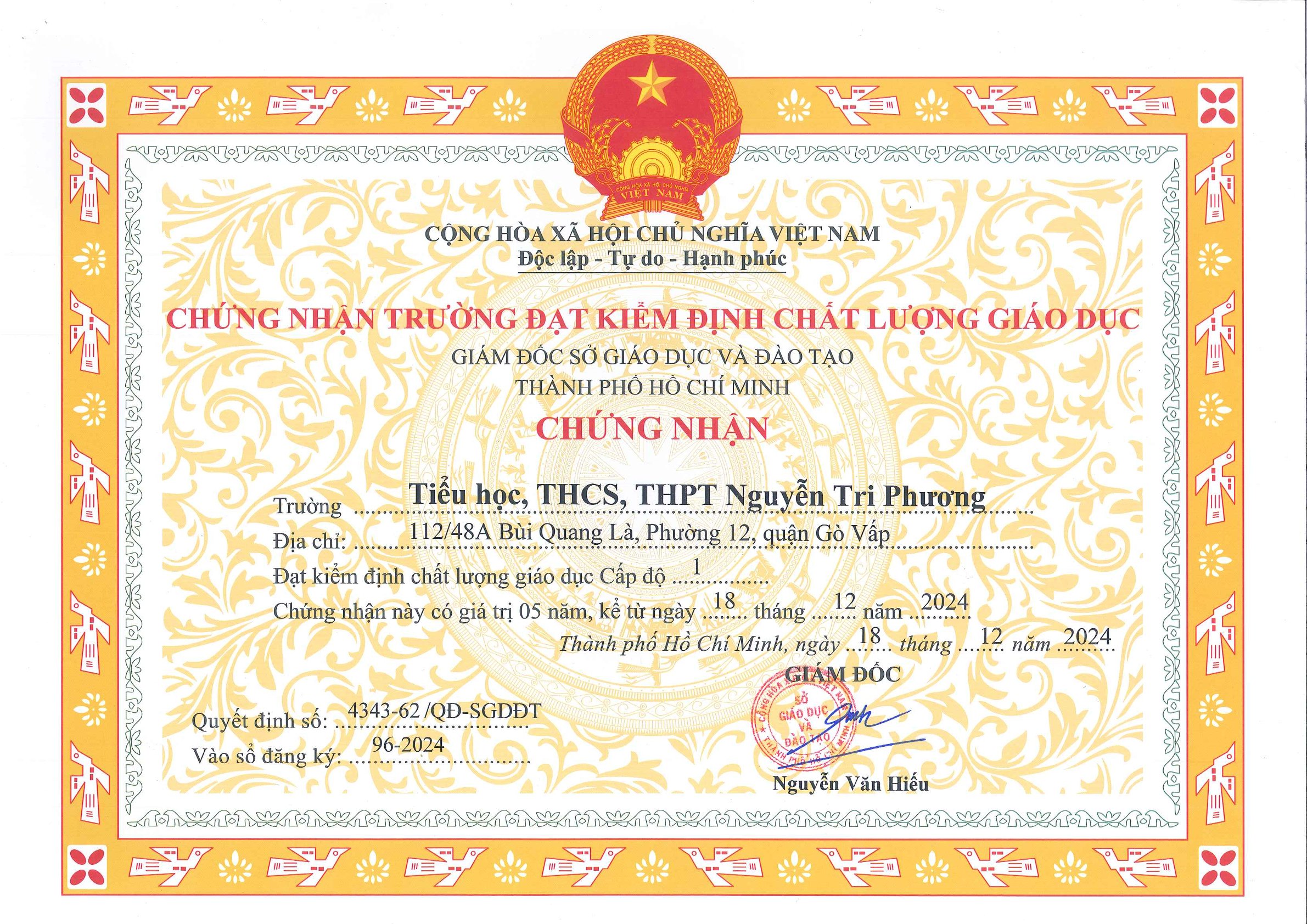 ket qua danh gia ngoai va kiem dinh chat luong giao duc