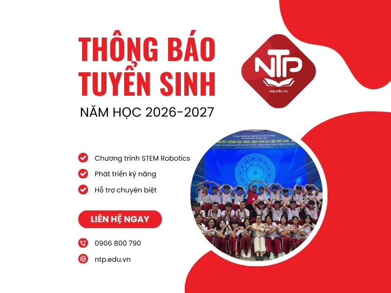 Thông báo tuyển sinh năm học 2026 - 2027